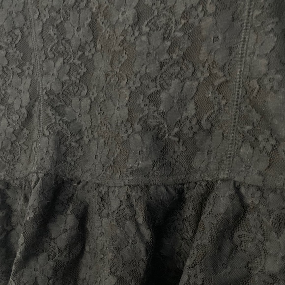 Garage Black Lace Peplum Corset Style Tube Top - Picture 7 of 9